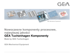 GEA Tuchenhagen Komponenty - GEA Tuchenhagen Polska sp. z oo