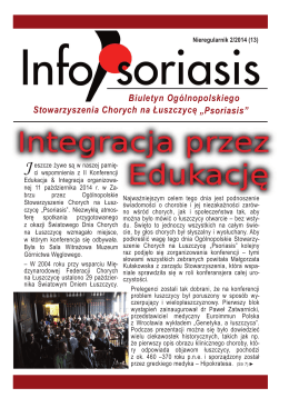 13-go numeru gazetki InfoPsoriasis