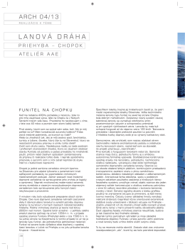 ARCH: Lanová dráha Priehyba - Chopok (2013) /PDF