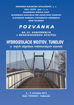 pozvánku - Slovenská cestná spoločnosť