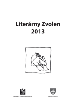 Literárny Zvolen 2013 - krajská knižnica ľudovíta štúra zvolen