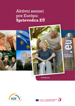 Aktívni seniori pre Európu: Sprievodca EÚ