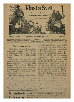 Vlasť a Svet z 28.12.1913