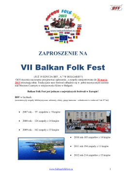 BALKAN FOLK FEST 2013