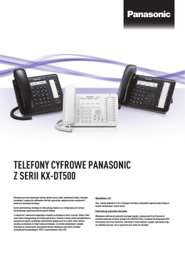 TELEFONY CYFROWE PANASONIC Z SERII KX