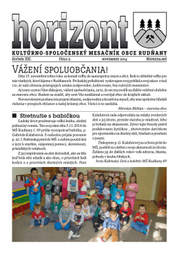 Horizont číslo 9/2014