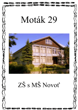 ZŠ s MŠ Novoť - Základná škola s materskou školou Novoť 315