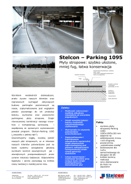 Flyer Parking - BTE Stelcon GmbH