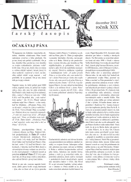 Časopis - Farnosť sv. Michala