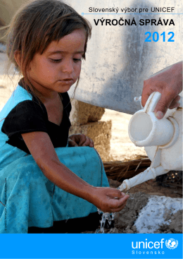 Výročná správa UNICEF Slovensko za rok 2012