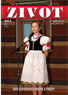 07 lipiec 2012[1].pdf - Towarzystwo Słowaków w Polsce