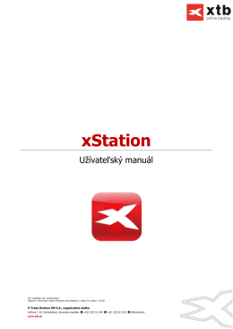 2 Pracovná plocha xStation - X