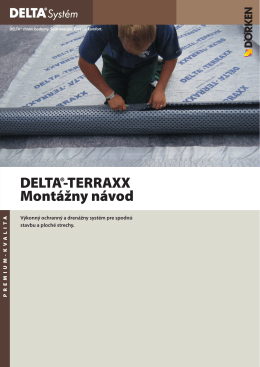 DELTA®-TERRAXX Montážny návod