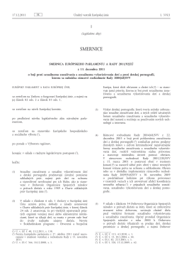 Smernica Európskeho parlamentu a Rady 2011/92/EÚ z 13