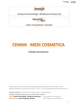 Zabiegi kosmetyczne Instytut Kosmetologii i Medycyny Estetycznej
