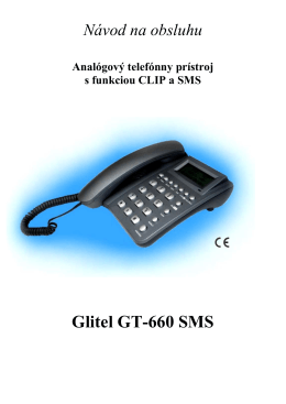 Glitel GT-660 SMS - GLITEL Stropkov, sro