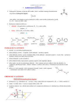 3.5 karbonylové zlúčeniny