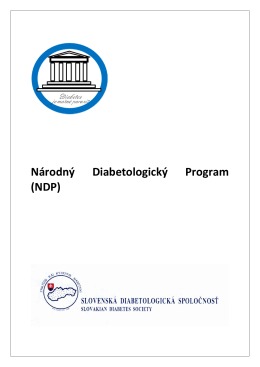Kompletný Národný diabetologický program v pdf
