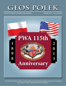Spring 2013 - the Polish Women`s Alliance of America