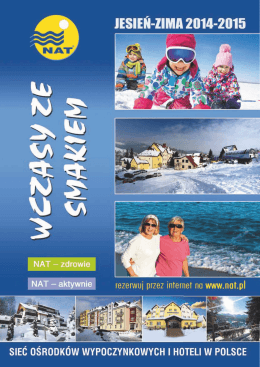 ZIMA 2014-2015 - Nadwiślańska Agencja Turystyczna