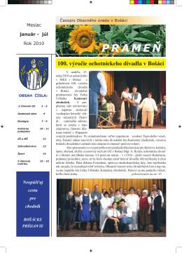 Časopis Prameň január - júl 2010.pdf / 2.14 Mb