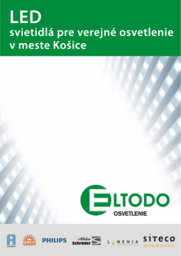 LED projekt Košice - ELTODO OSVETLENIE, sro