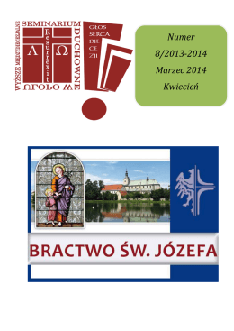 Numer 8/2013-2014 - Wyższe Seminarium Duchowne w Opolu