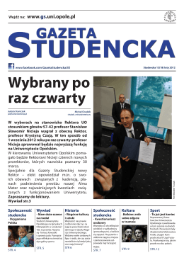 www.gs.uni.opole.pl - Gazeta Studencka