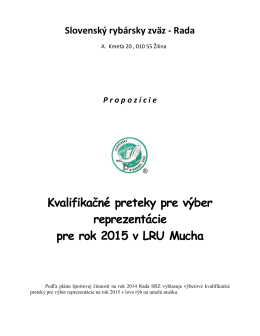 Kvalifikácia 2014 - Sekcia LRU