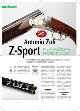 Antonio Zoli Z-Sport - PDF