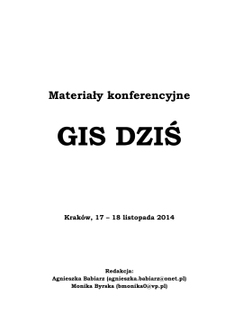 GIS DZIŚ - Uniwersytet Pedagogiczny w Krakowie