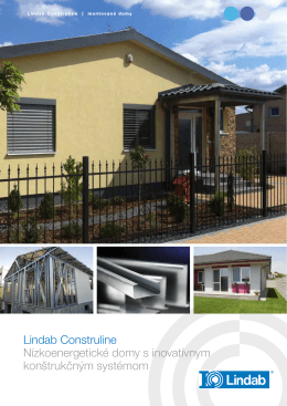 Katalóg montovaných domov Lindab