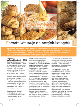 INSTORE 12/2013: Fornetti vstupuje do nových kategórií