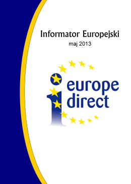Informator Europejski – Maj 2013 - Europe Direct Bielsko