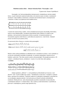 Hudobná analýza Bachovej passacaglie a fúgy c mol