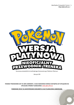 4. Co nowego w Pokémon Platinum?