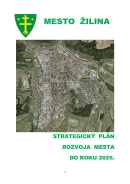Strategický plán rozvoja mesta Zilina do roku 2025