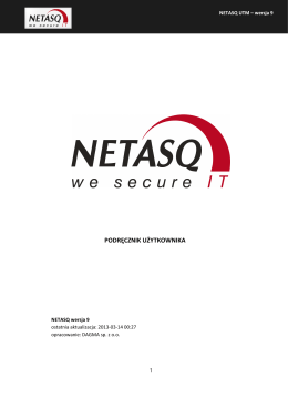 Podręcznik NETASQ V9