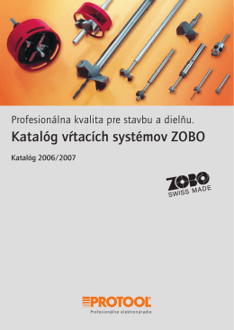 Katalóg vŕtacích systémov ZOBO - tts