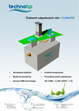 Čistiareň odpadových vôd - CLEANTIP - Purator