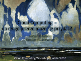 Inne użytkowe rozwiązania Cloud Computing.