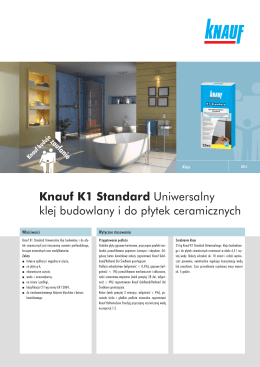Knauf K1 Standard Uniwersalny klej budowlany i do płytek