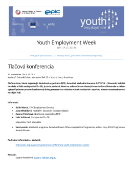 Informačný balík k podujatiu Youth Employment Week