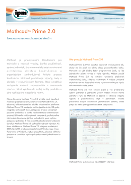 PTC Mathcad Prime 2.0