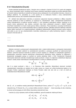 D14. Viskoelasticita. Maxwellov model. Kelvinov (Voigtov)