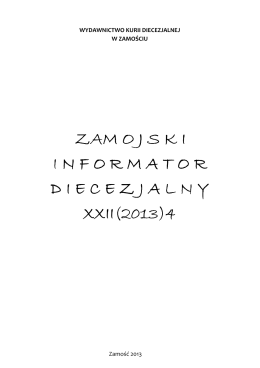 xxii(2013)4 - Diecezja Zamojsko