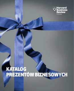 Katalog prezentów biznesowych - Harvard Business Review Polska