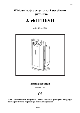 instrukcja obsługi Airbi FRESH