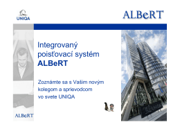 Integrovaný poisťovací systém ALBeRT