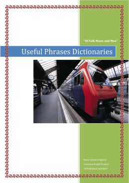 Useful Phrases Dictionaries - XI Liceum Ogólnokształcące w